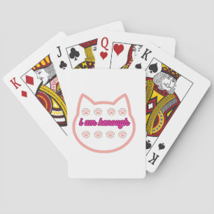 I am kenough t-shert cat playing cards