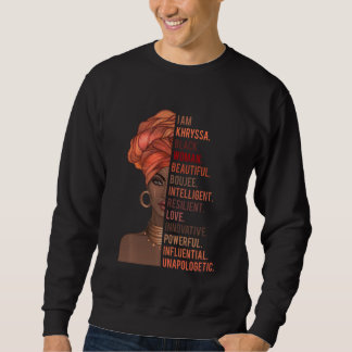 I Am Khryssa Black Woman History Month 2020 Pride  Sweatshirt