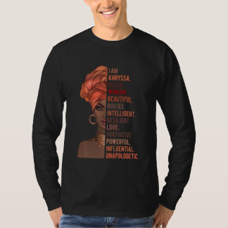 I Am Khryssa Black Woman History Month 2020 Pride  T-Shirt