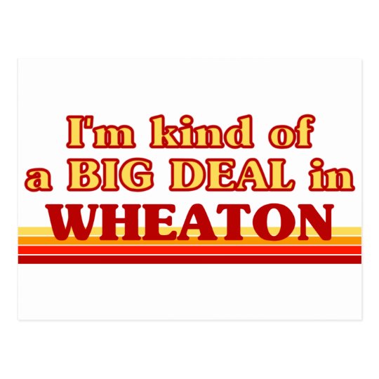 I am kind of a BIG DEAL in Wheaton Postcard