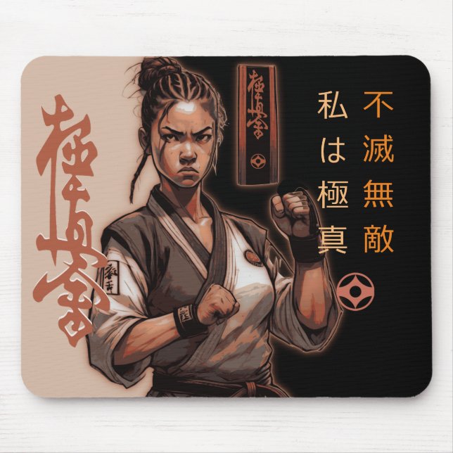 I am Kyokushin, Indestructible, Invincible Mouse Mat (Front)