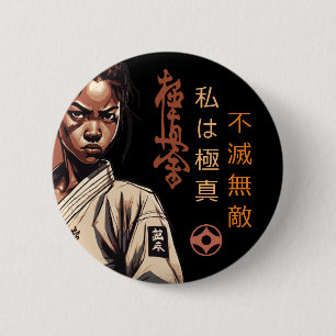 I am Kyokushin - Unbreakable, Unstoppable, Karate 6 Cm Round Badge