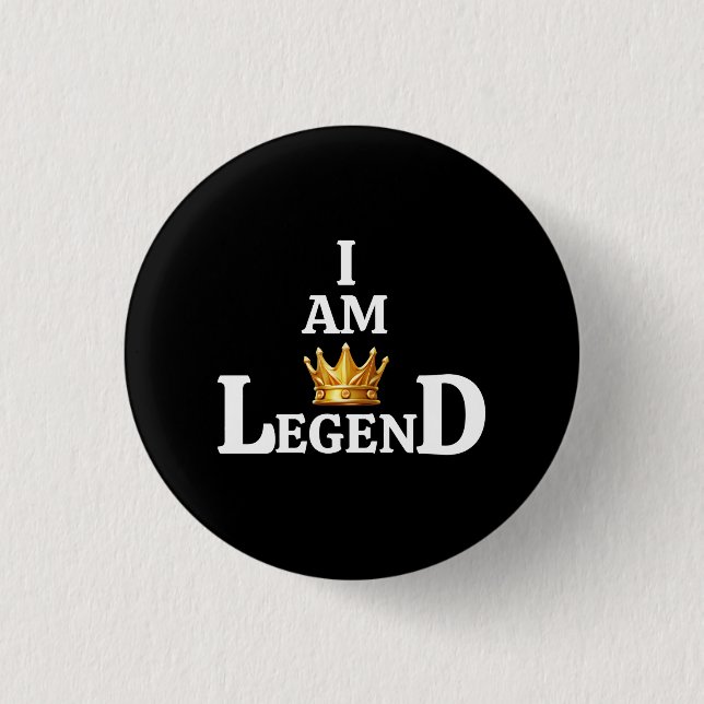 I Am Legend 3 Cm Round Badge (Front)