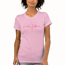 I am Libra short sleeve pink t-shirt