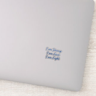 I am Light transparent sticker