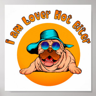 I am Lover Not Biter Poster