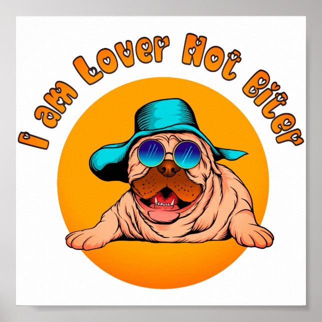 I am Lover Not Biter Poster (Front)