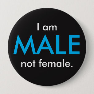 I am MALE Button