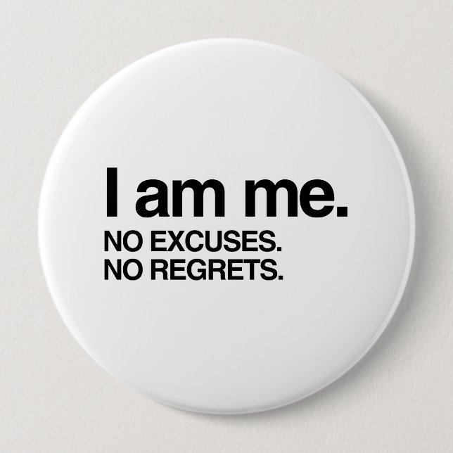 I AM ME 10 CM ROUND BADGE (Front)