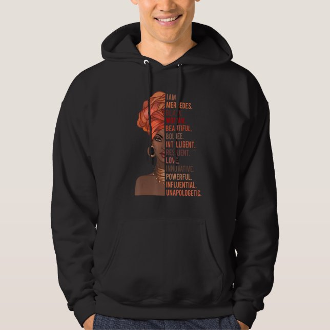 I Am Mercedes Black Woman History Month 2020 Pride Hoodie (Front)