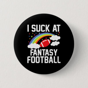 I Am Momma Men's Fantasy Football Loser - Black  6 Cm Round Badge