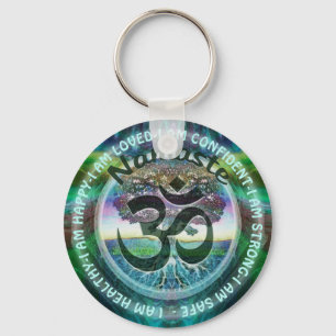 I Am - Motivational Inspiration Namaste Symbol Key Ring