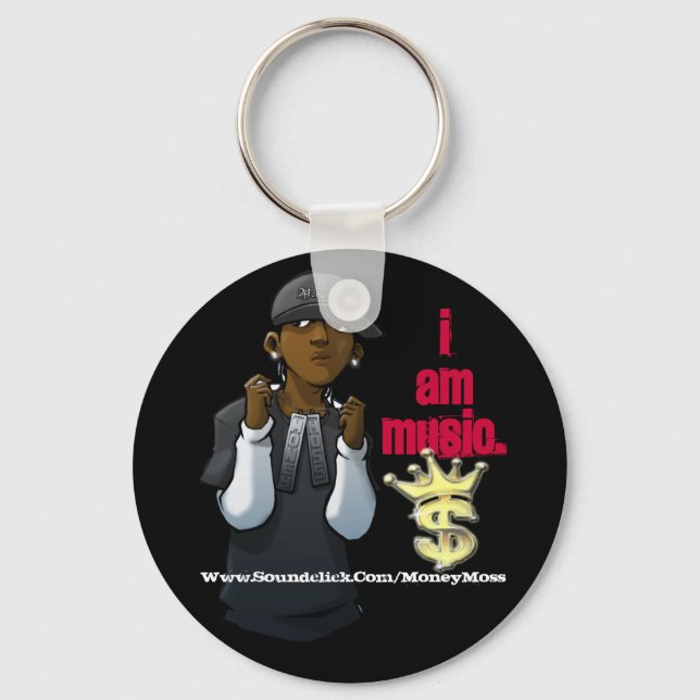 I AM MUSIC KEY RING (Front)