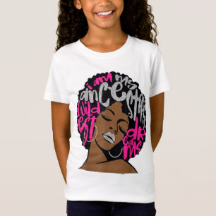 I Am My Ancestors Dreams Hot Pink Bubblegum Afro B T-Shirt