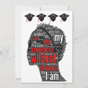 I Am My Ancestors Wildest Dreams Custom Graduate  Holiday Card