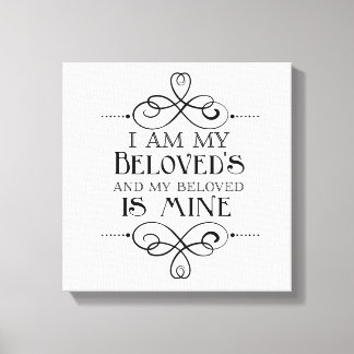 I Am My Beloved's and My Beloved is Mine Canvas