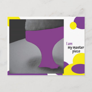 I am my masterpiece postcard