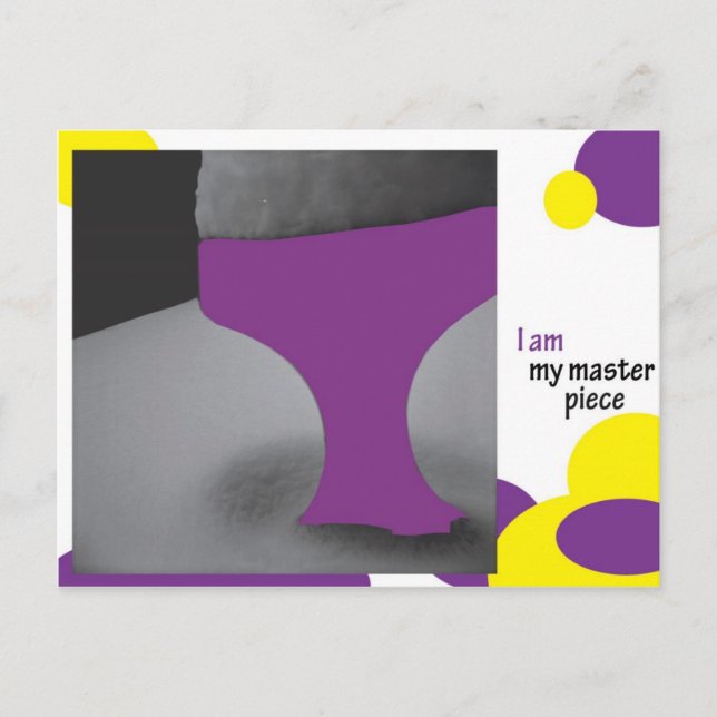 I am my masterpiece postcard (Front)