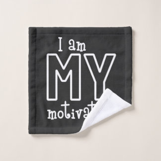 I am my motivation wash cloth