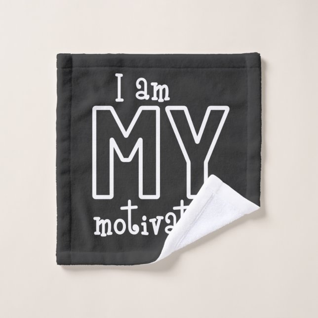 I am my motivation wash cloth (Wash Cloth)