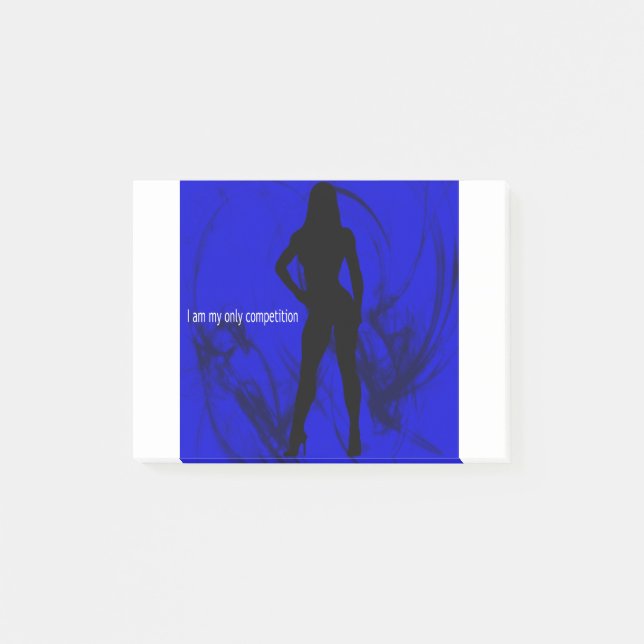 I am my only competition - Fitness / Bodybuilder Post-it Notes (Front)