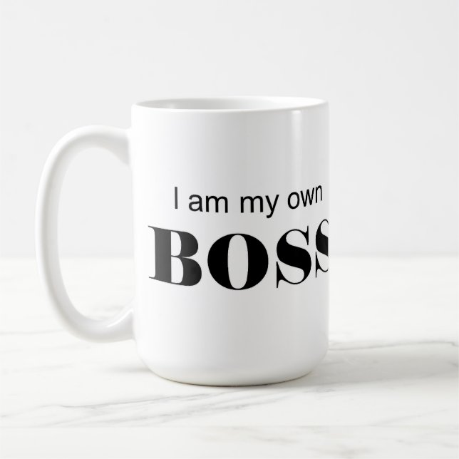I am my own Boss! Coffee Mug (Left)