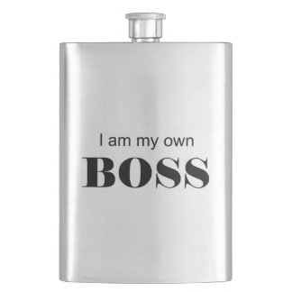 I am my own Boss! Hip Flask