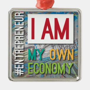 I am MY own Economy. Metal Tree Decoration