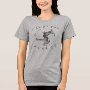 "I Am My Own Planet" Philosophical Psychology Art Tri-Blend Shirt