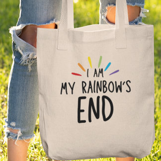 I am my Rainbow's End Quirky Funny Gift Tote Bag