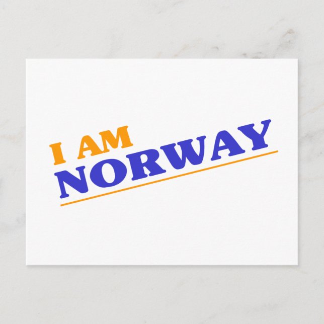 I am Norway Postcard (Front)