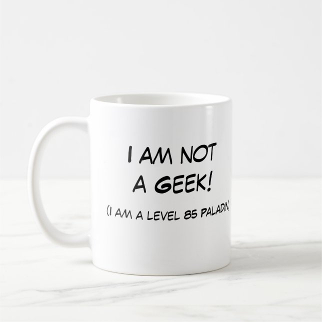 I am not a geek! coffee mug (Left)