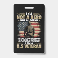 I Am Not A Hero Not A Legend I Am One Percent A US