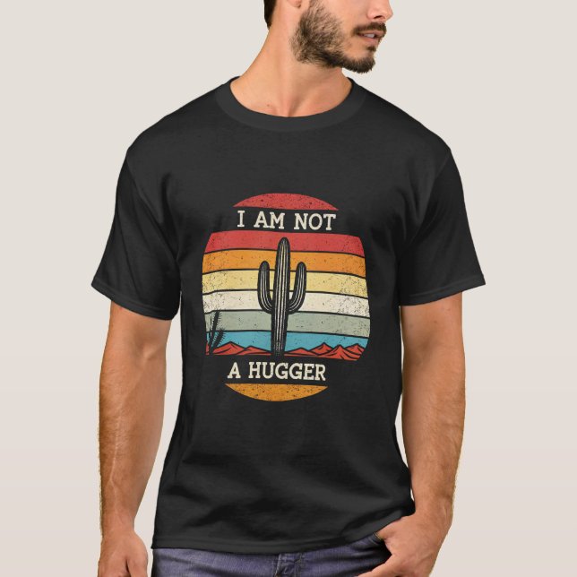 I Am Not A Hugger – Funny Introvert Anti-Hug T-Shi T-Shirt (Front)