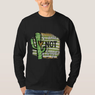 I Am Not A Hugger Tee Cactus Sarcastic Avoid Hugs