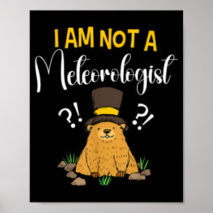 I Am Not A Meteorologist Funny Groundhog Day _1  Poster