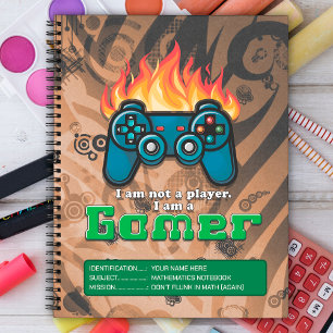 I am not a player, I am a gamer controller custom Notebook