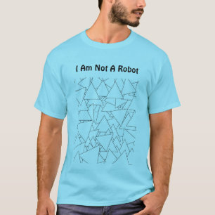 I Am Not A Robot Mens Blue Horizon T-Shirt
