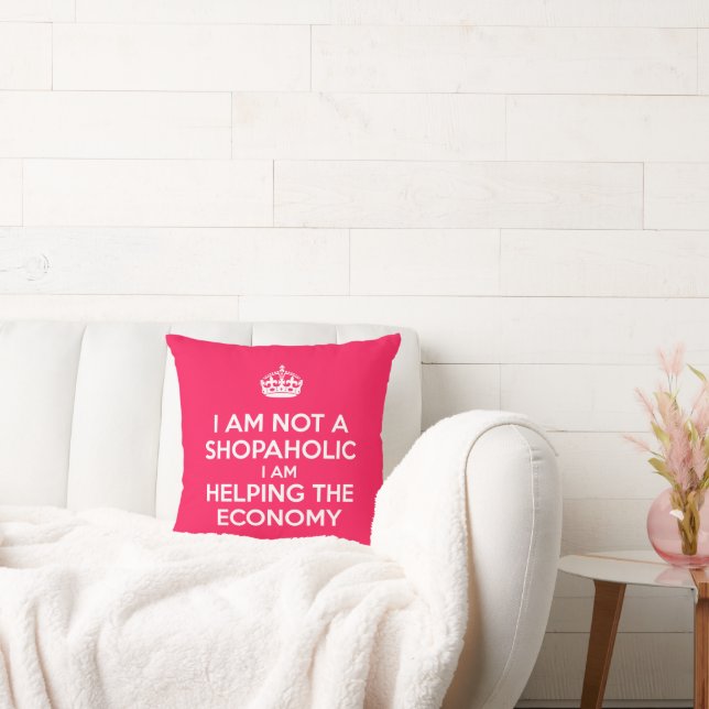 I am not a Shopaholic Cushion (Couch)