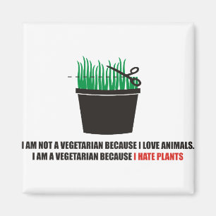 I am not a vegetarian because I love animals Magnet