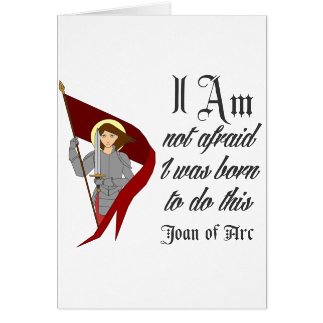 I Am Not Afraid - Joan of Arc (Front)