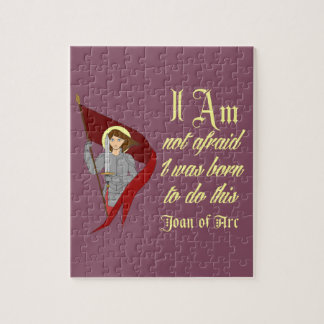 I Am Not Afraid - Joan of Arc Jigsaw Puzzle