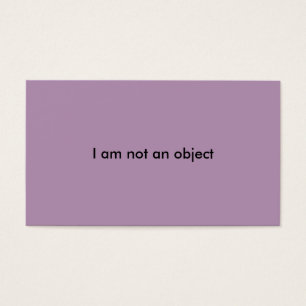 i am not an object cat caller cards