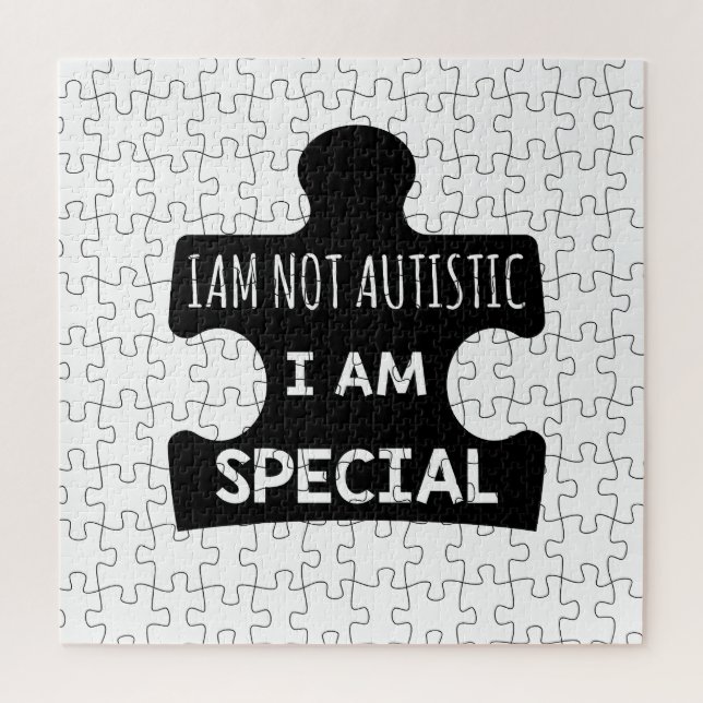 I AM Not Autistic, I Am Special Jigsaw Puzzle (Vertical)