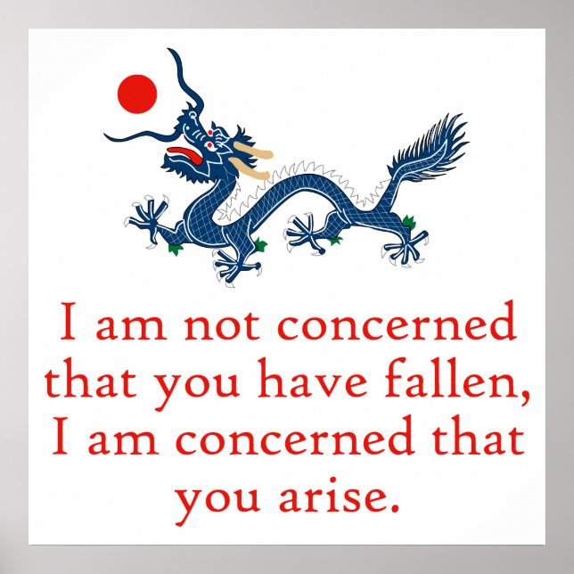 I Am Not Concerned - Perseverance Quote Poster (Front)