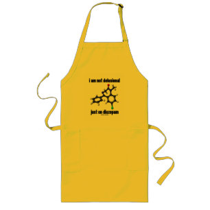 i am not delusional just on diazepam (Molecule) Long Apron