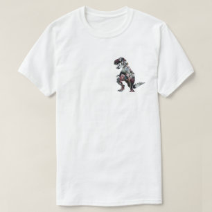 "I AM NOT EXTINCT" FLORAL DINOSAUR WHITE T-SHIRT