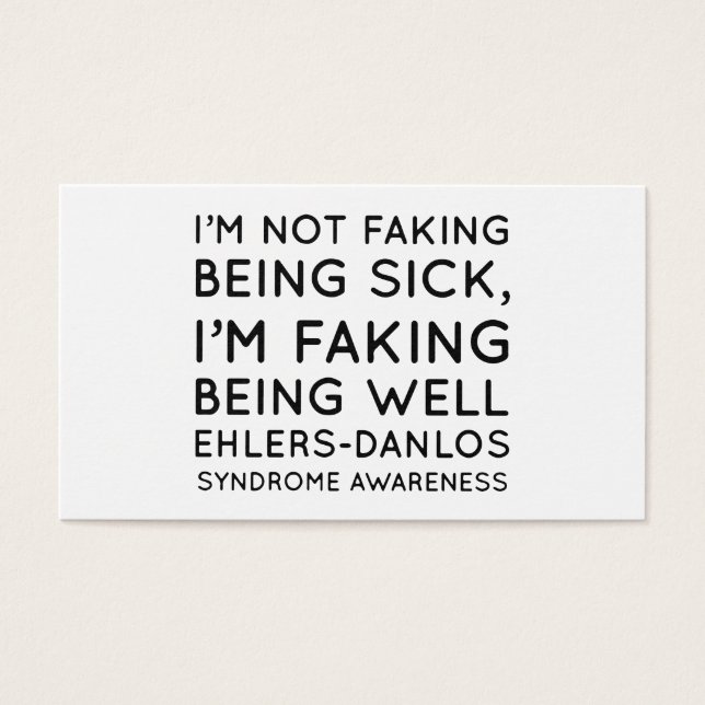I am not faking being sick I am faking being well (Front)