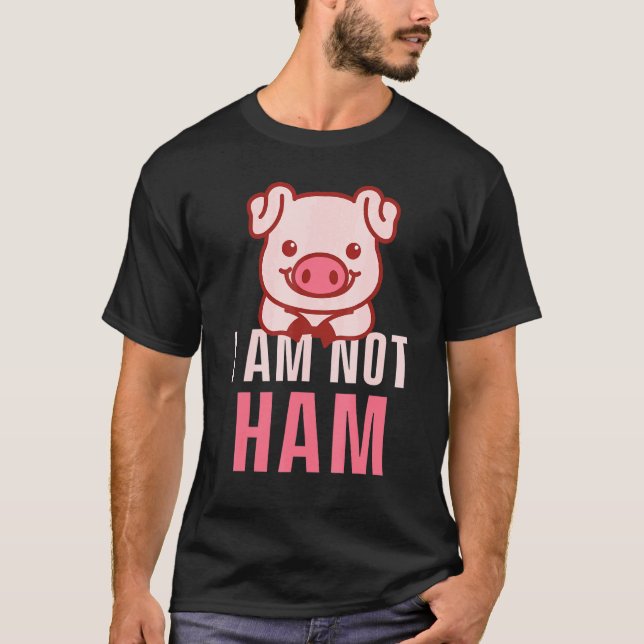 I Am Not Food Pig Health Organic Vegetables Vegeta T-Shirt (Front)