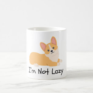 I am not lazy dog memes coffee mug